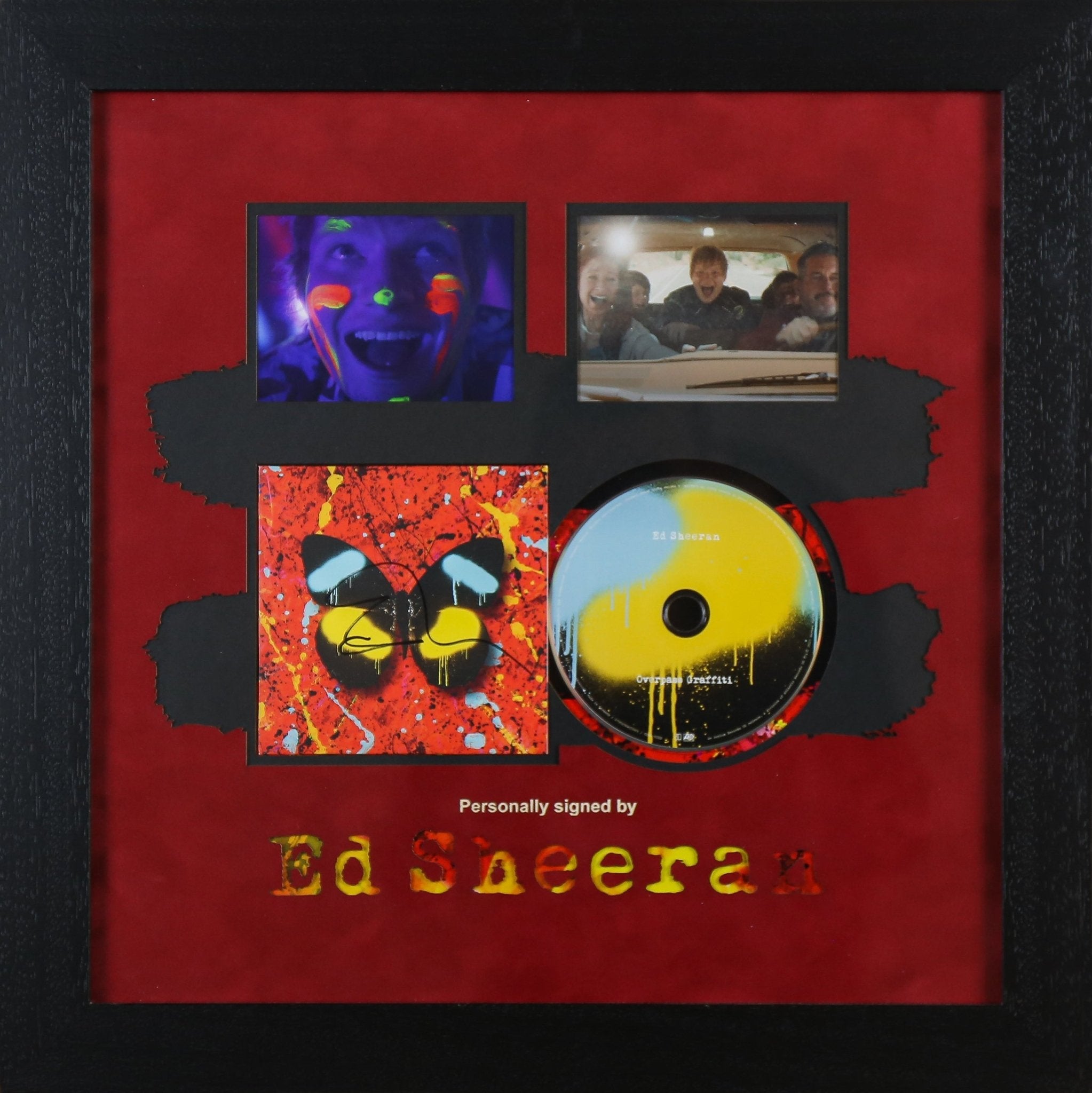 Ed Sheeran Signed CD Shivers Framed Display - Memorabilia Framers Shop